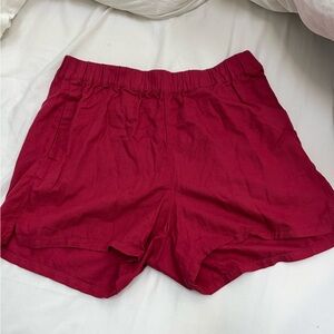 Madewell burgundy shorts